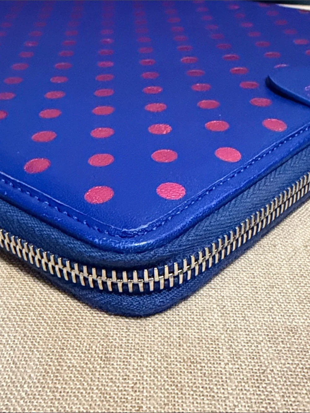 Marc Jacobs Royal Blue Leather Tablet Case